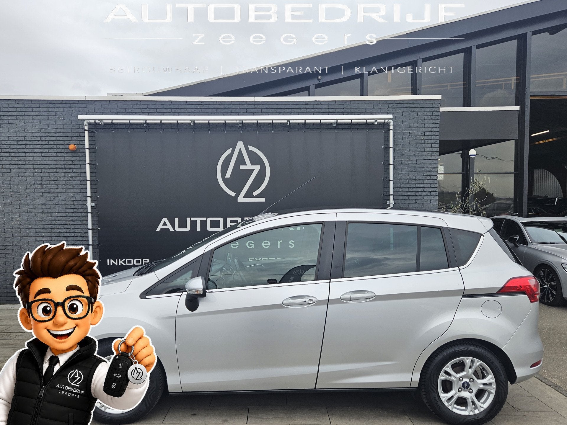 Ford B-MAX 1.0 EcoBoost Titanium *Well-Kept*AC*Heatseat*, Auto's, Euro 5, Gebruikt, 750 kg, Origineel Nederlands