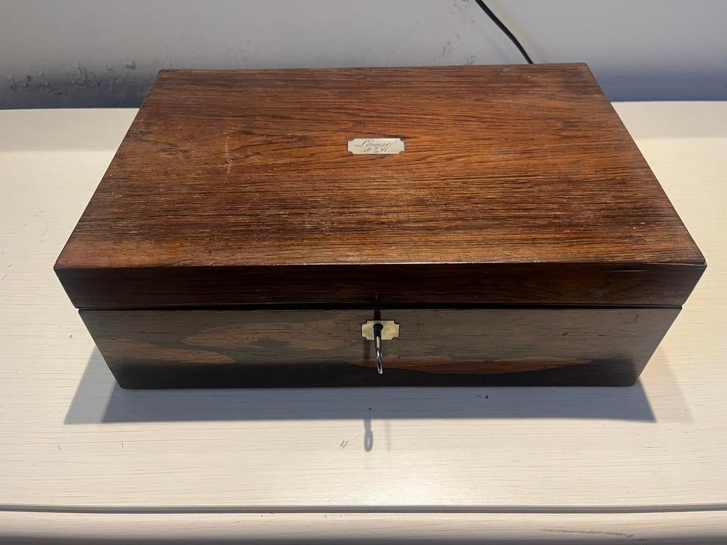 Palissander schrijfkist, Ophalen of Verzenden, Gebruikt