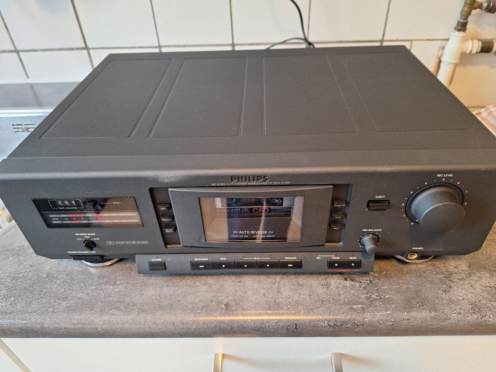 Philips 900 serie autoreverse cassettedeck.(Alleen Ophalen), Ophalen, Enkel, Philips, Auto-reverse