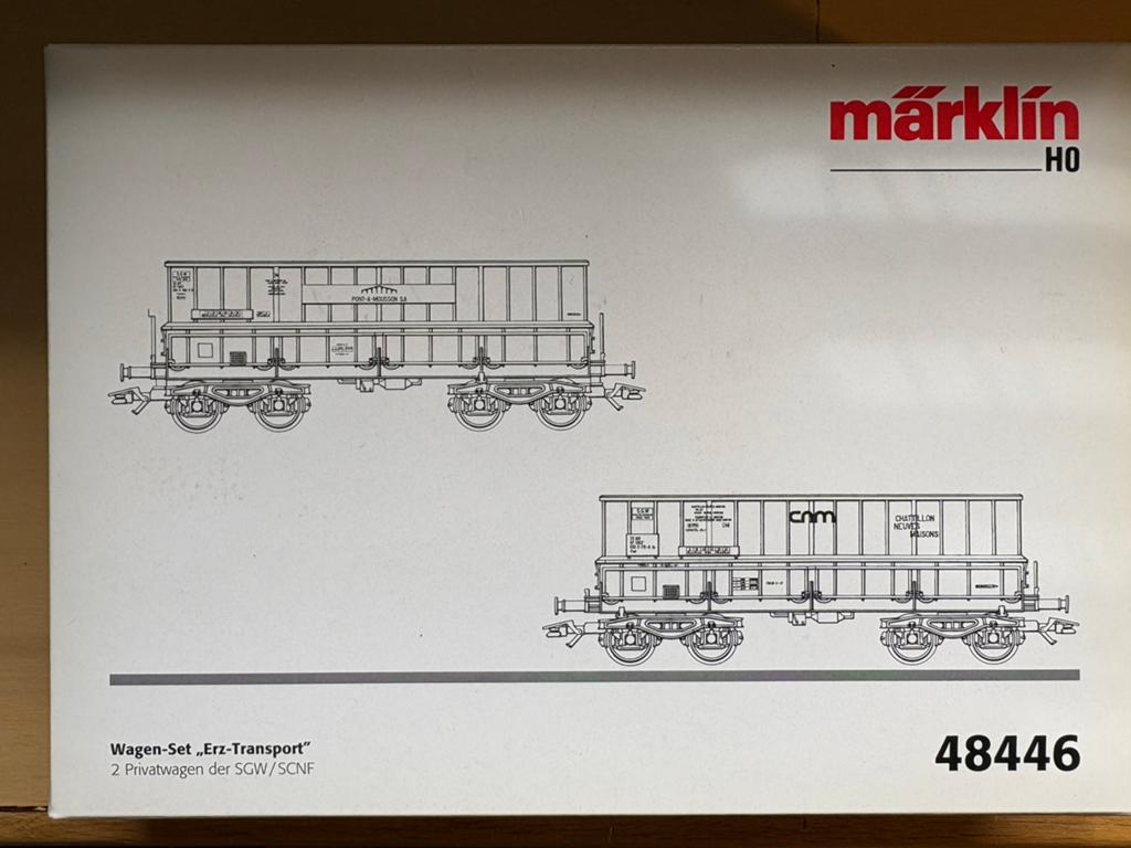 Marklin set franse Ertswagons 48446, Wisselstroom, Verzenden, Märklin, Nieuw