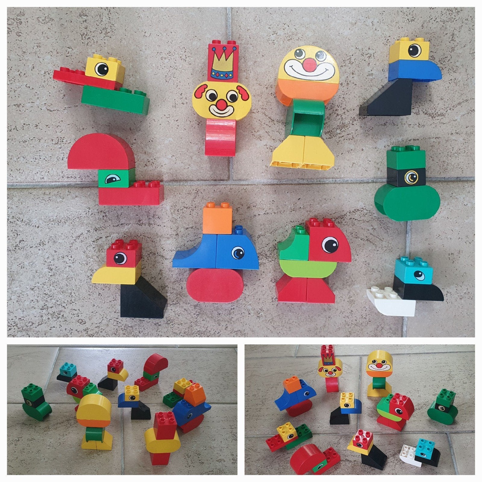Mijn eerste duplo bouwblokken 10 beesten of clowns, Ophalen of Verzenden, Zo goed als nieuw