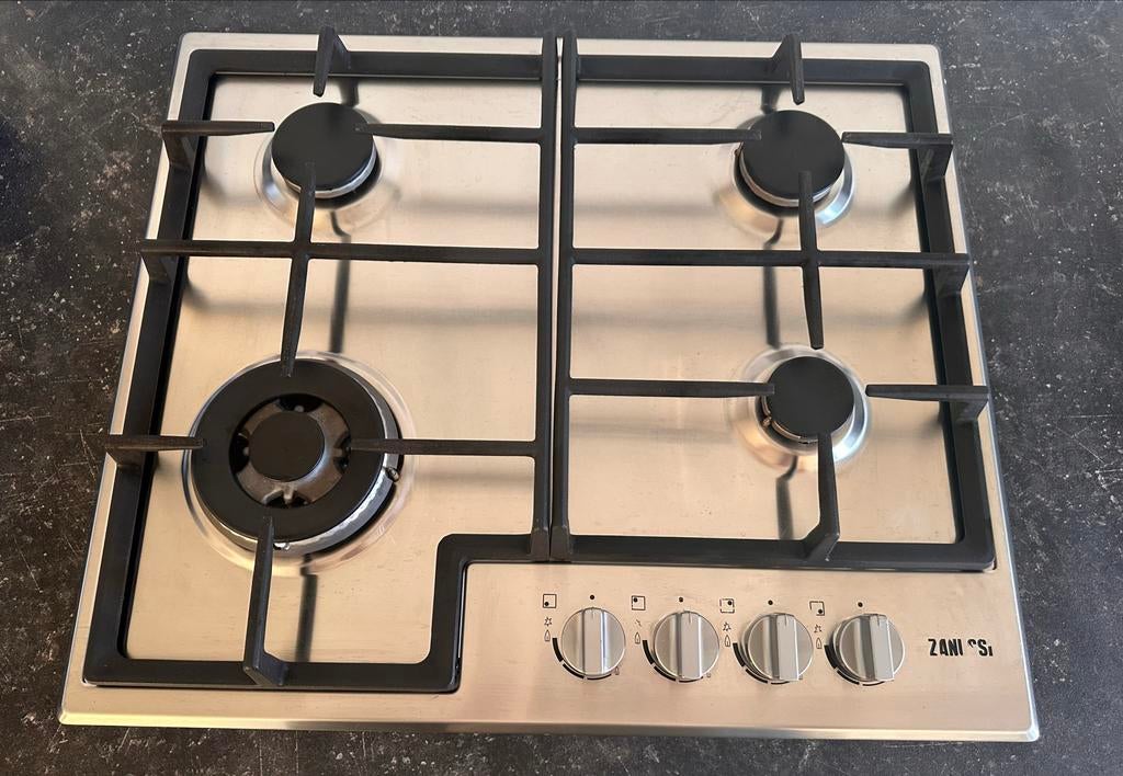 Zanussi kookplaat, Ophalen, Gebruikt, Wit, 50 tot 100 cm