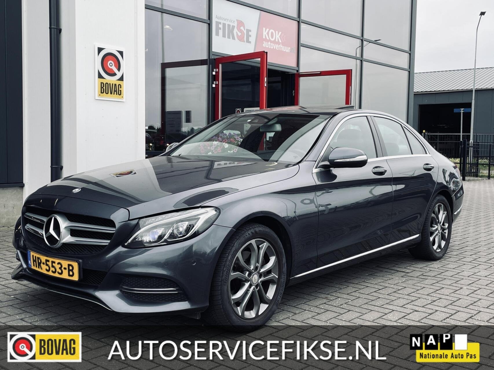 Mercedes C-klasse 200 PRESTIGE AUTOM. 184 PK | SCHUIFDAK |, Auto's, Euro 6, Met garantie (alle), Leder en Stof, 1365 kg