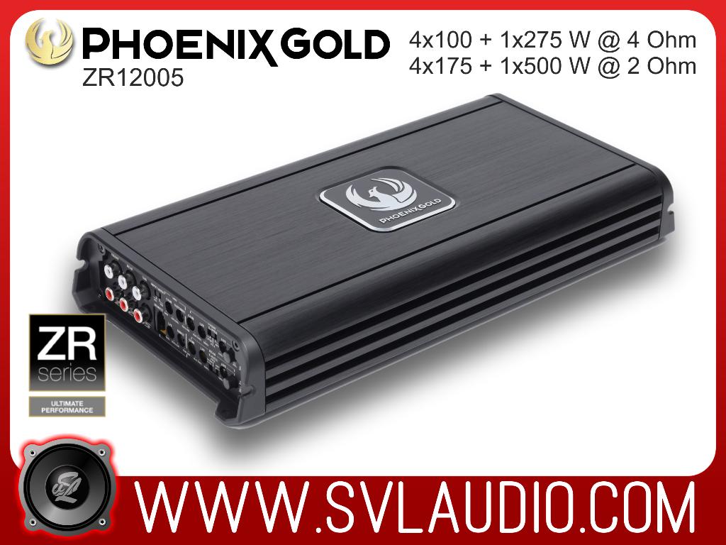 Phoenix Gold ZR12005 - 5ch Versterker 4x100W 4Ω +500W RMS 2Ω, Verzenden, Nieuw, Phoenix Gold