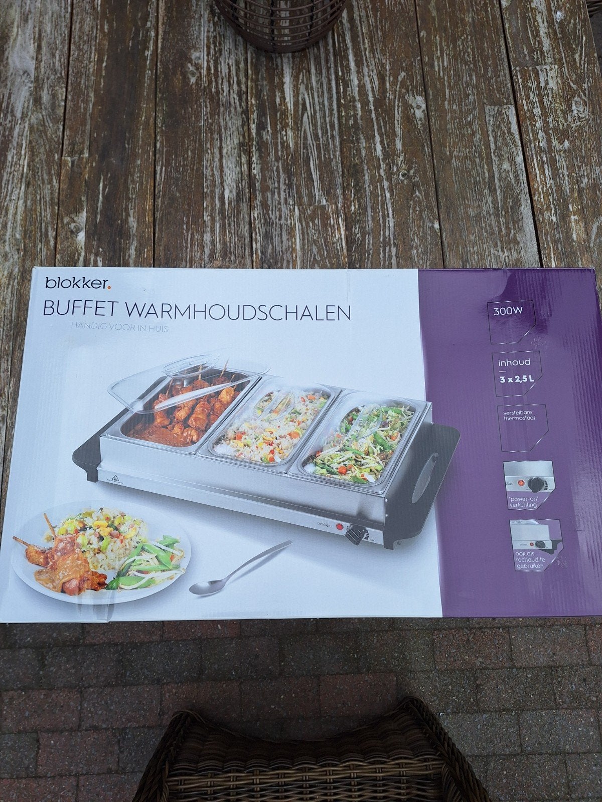 Buffet warmhoudschalen, Ophalen of Verzenden, Zo goed als nieuw