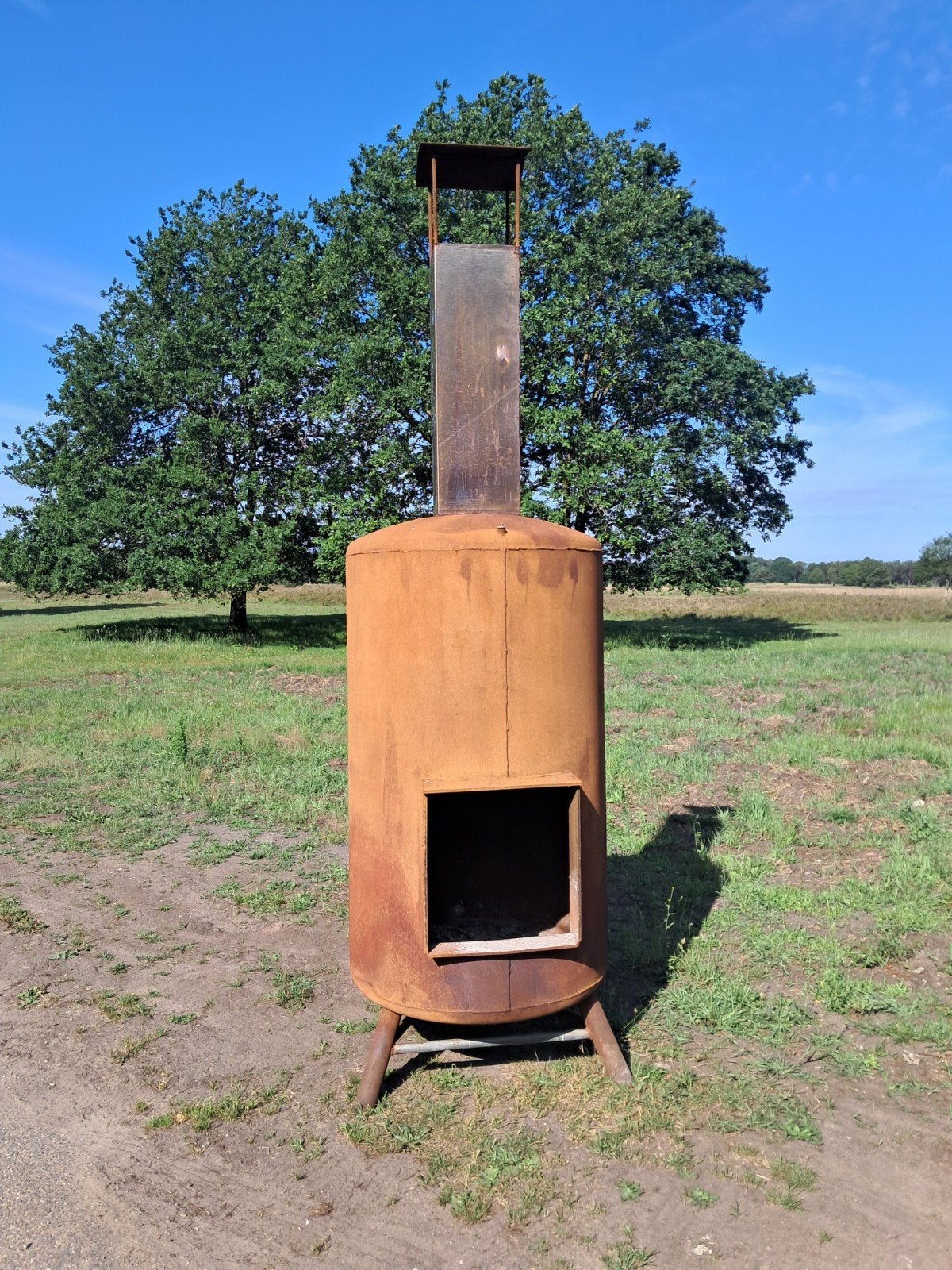 Te koop grote vuurton terrashaard vuurkorf, Ophalen of Verzenden