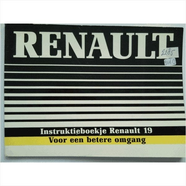 Renault 19 Instructieboekje 1979 #1 Nederlands, Ophalen of Verzenden