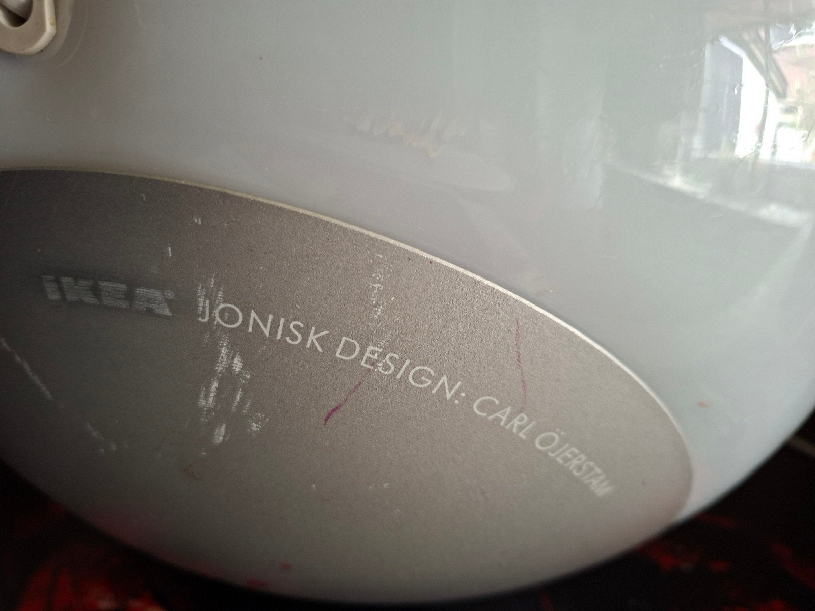 IKEA Jonisk Vloerlamp - Designer Carl Öjerstam met Dimmer, Kunststof, Gebruikt, Modern Design, Overige fittingen