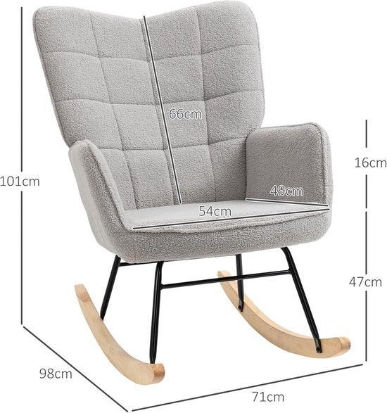 Schommelstoel – Schommelstoelstoel – Relaxfauteuil, Corvance B.V., Verzenden, Nieuw, Corvancebol@gmail.com