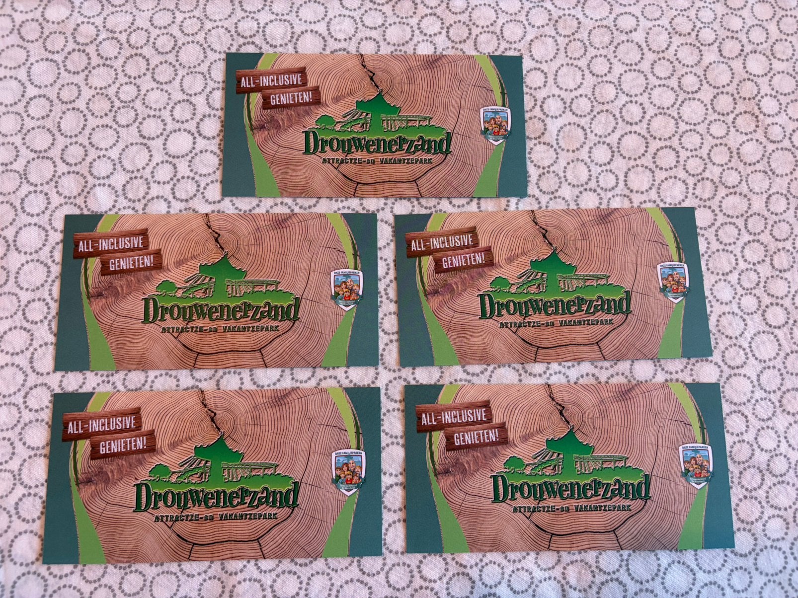 5x entree Drouwenerzand, Drie personen of meer, Arrangement, Ticket of Toegangskaart