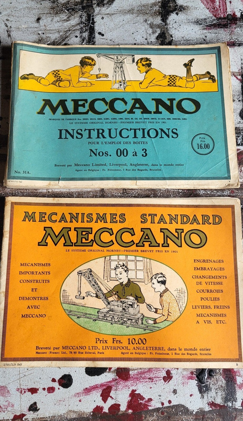 Oude Meccano Boekjes: Instructies en Mechanismen (2 stuks), Ophalen of Verzenden