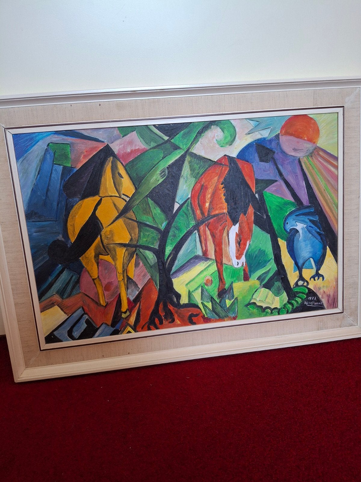 Originele kopie van Franz Marc door Rein Zoethout (1973), Ophalen of Verzenden