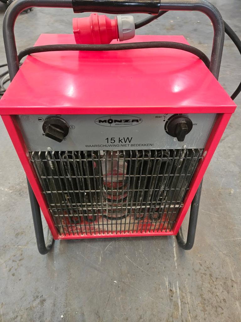 Monza Elektrische Ventilatorkachel 15KW inclusief kabel, Doe-het-zelf en Verbouw, Verwarming en Radiatoren, Ophalen, 30 tot 80 cm