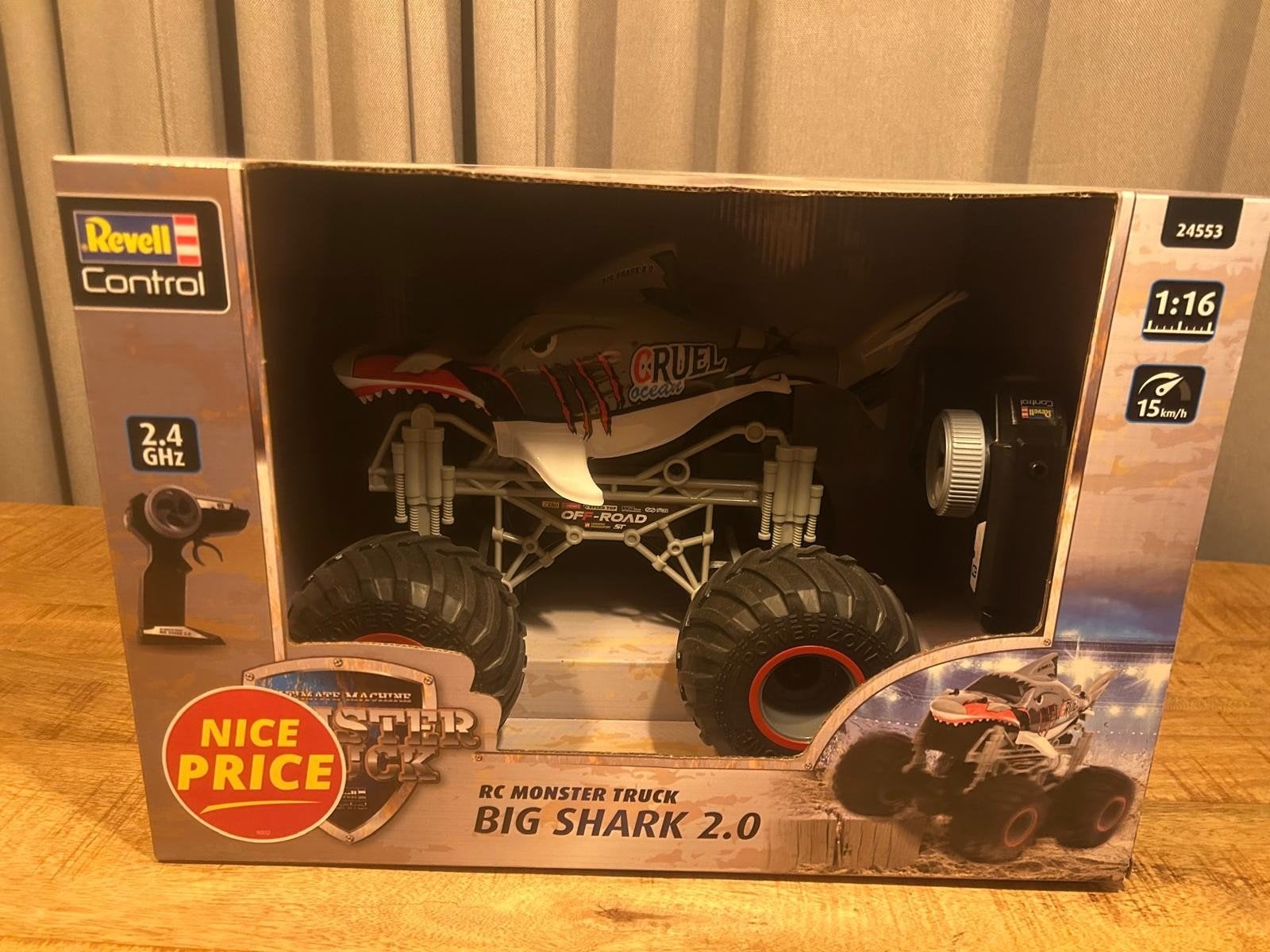Revell Big Shark 2.0 RC Monstertruck, Ophalen of Verzenden, Nieuw, Schaal 1:16, Auto offroad