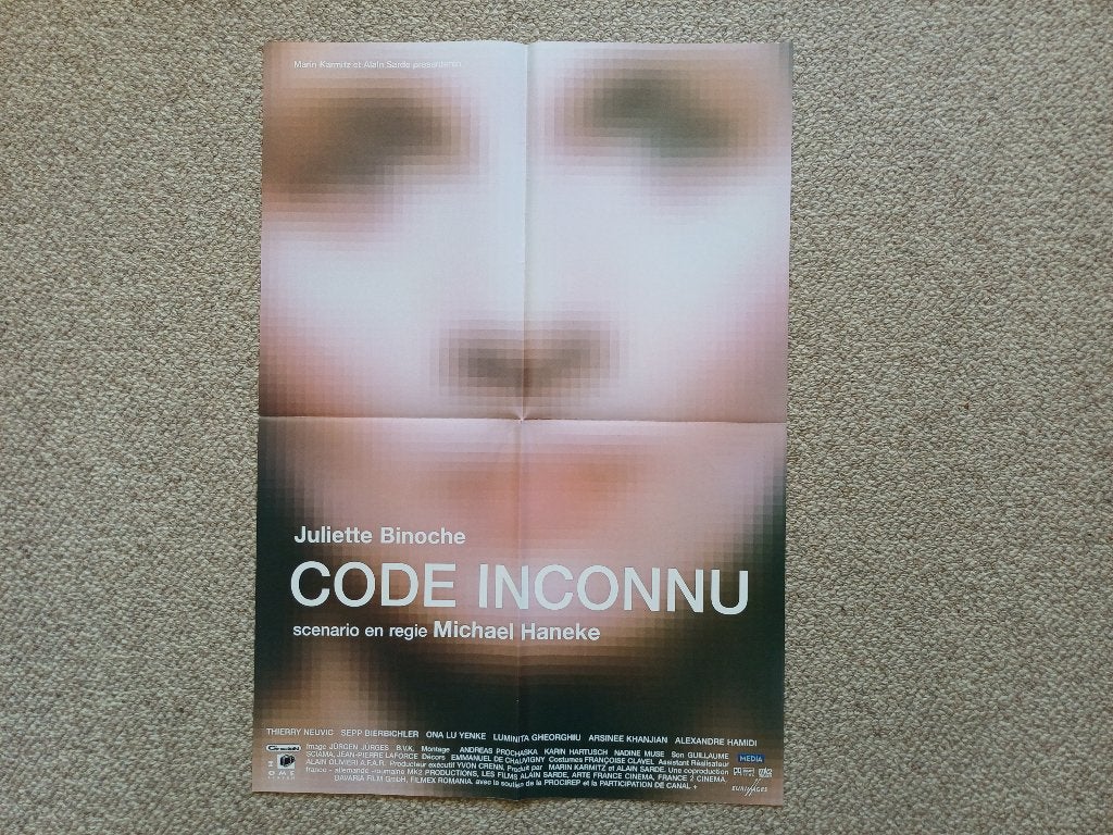 CODE   INCONNU      filmposter., Rechthoekig Staand, Verzenden, Nieuw, A1 t/m A3