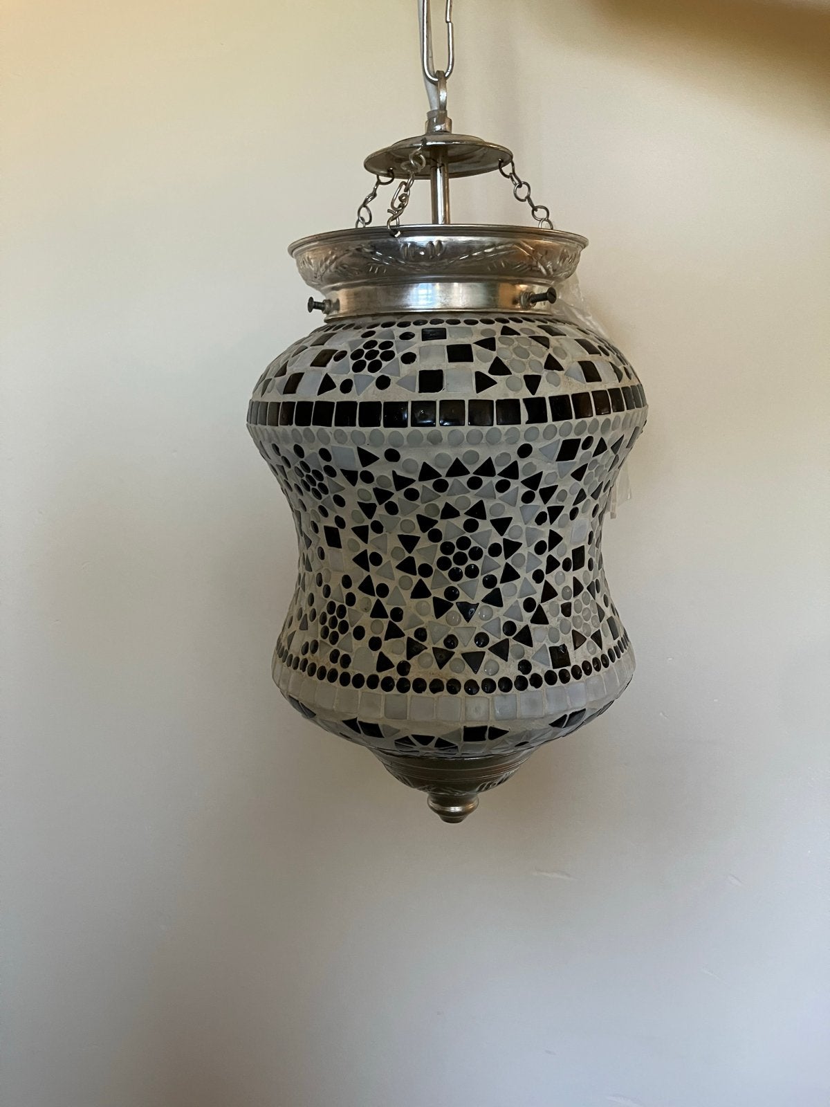 Mozaïek hanglamp - Oosterse stijl, Ophalen of Verzenden, Zo goed als nieuw, Glas, Overige fittingen