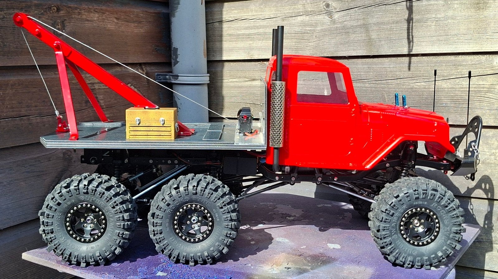 TOWTRUCK 6X6 TE KOOP OF TE RUIL...., Hobby en Vrije tijd, Modelbouw | Radiografisch | Auto's, Elektro, Auto offroad, Ophalen of Verzenden
