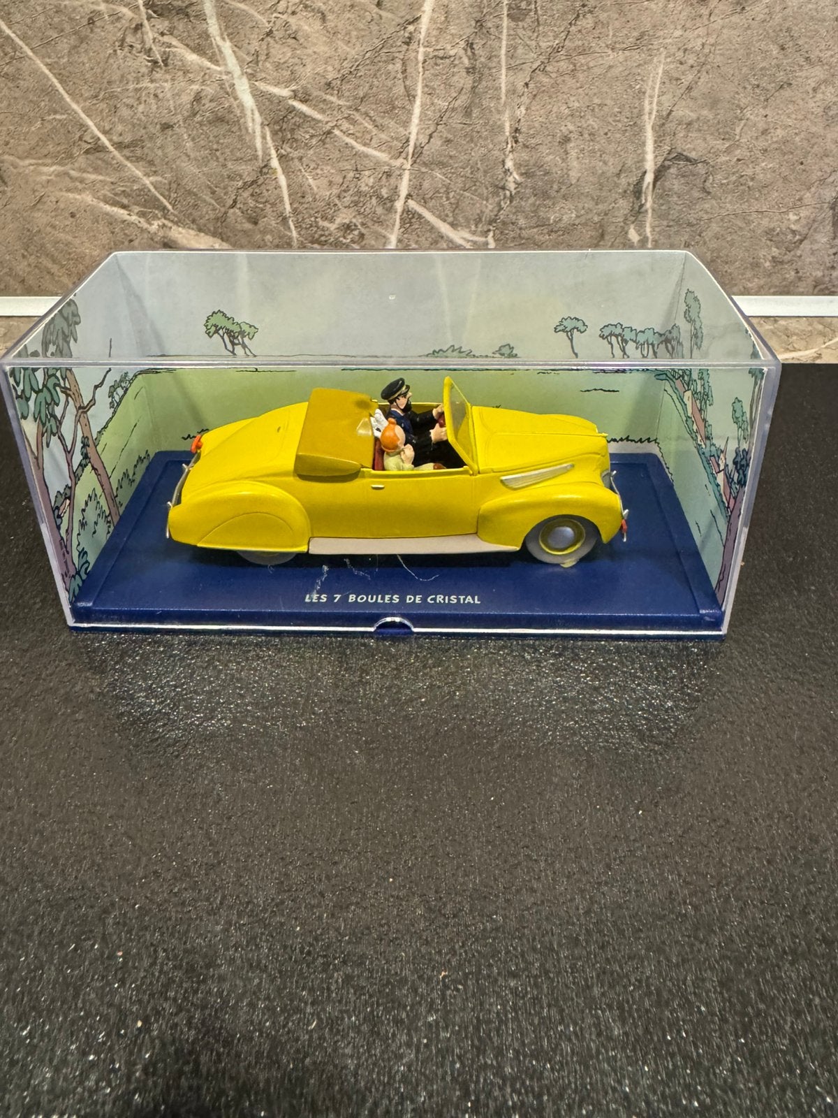 Kuifje Modelauto 1/43-Lincoln Zephyr De 7 Kristallen Bollen, Verzamelen, Ophalen of Verzenden, Kuifje, Zo goed als nieuw, Beeldje of Figuurtje