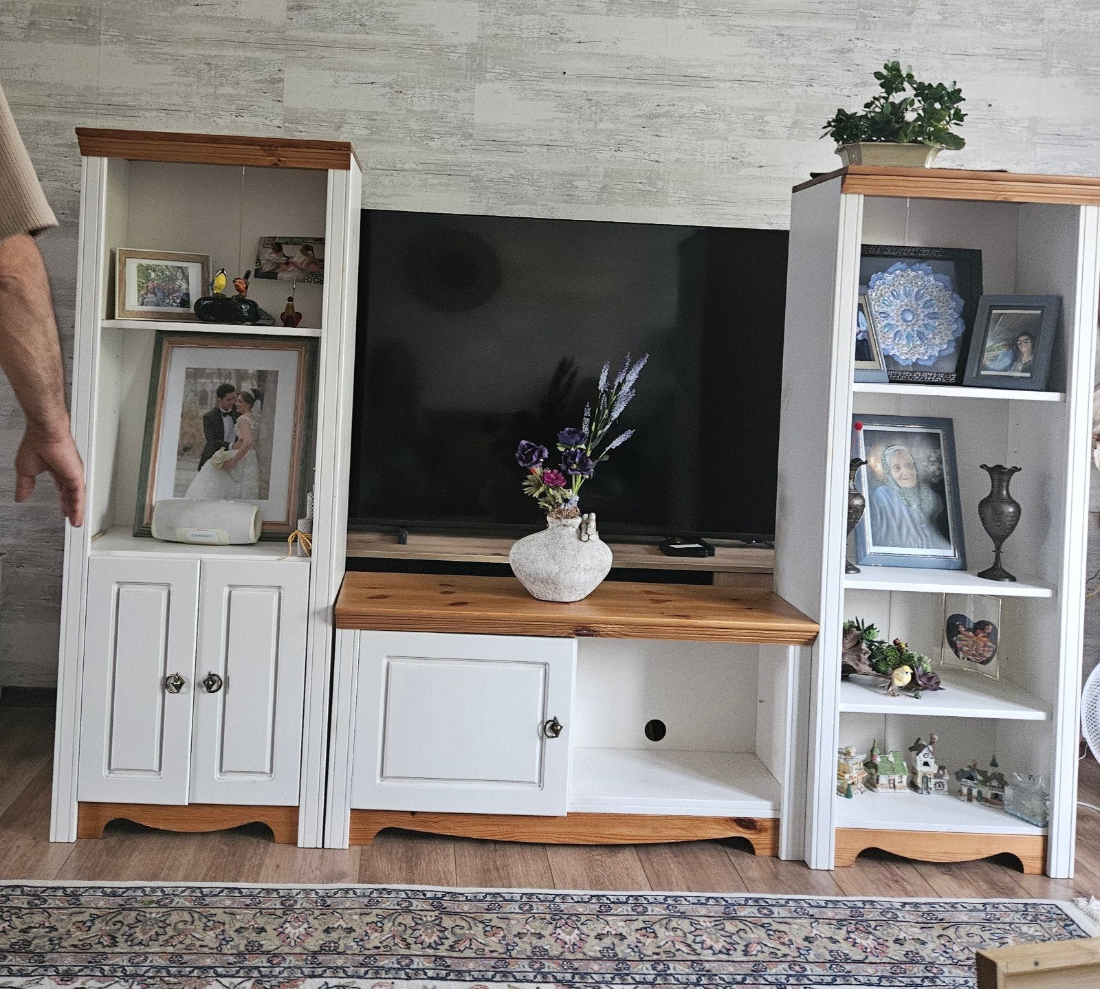 TV.set meubel, Huis en Inrichting, Kasten | Televisiemeubels, 100 tot 150 cm, 150 tot 200 cm, Ophalen of Verzenden, Zo goed als nieuw
