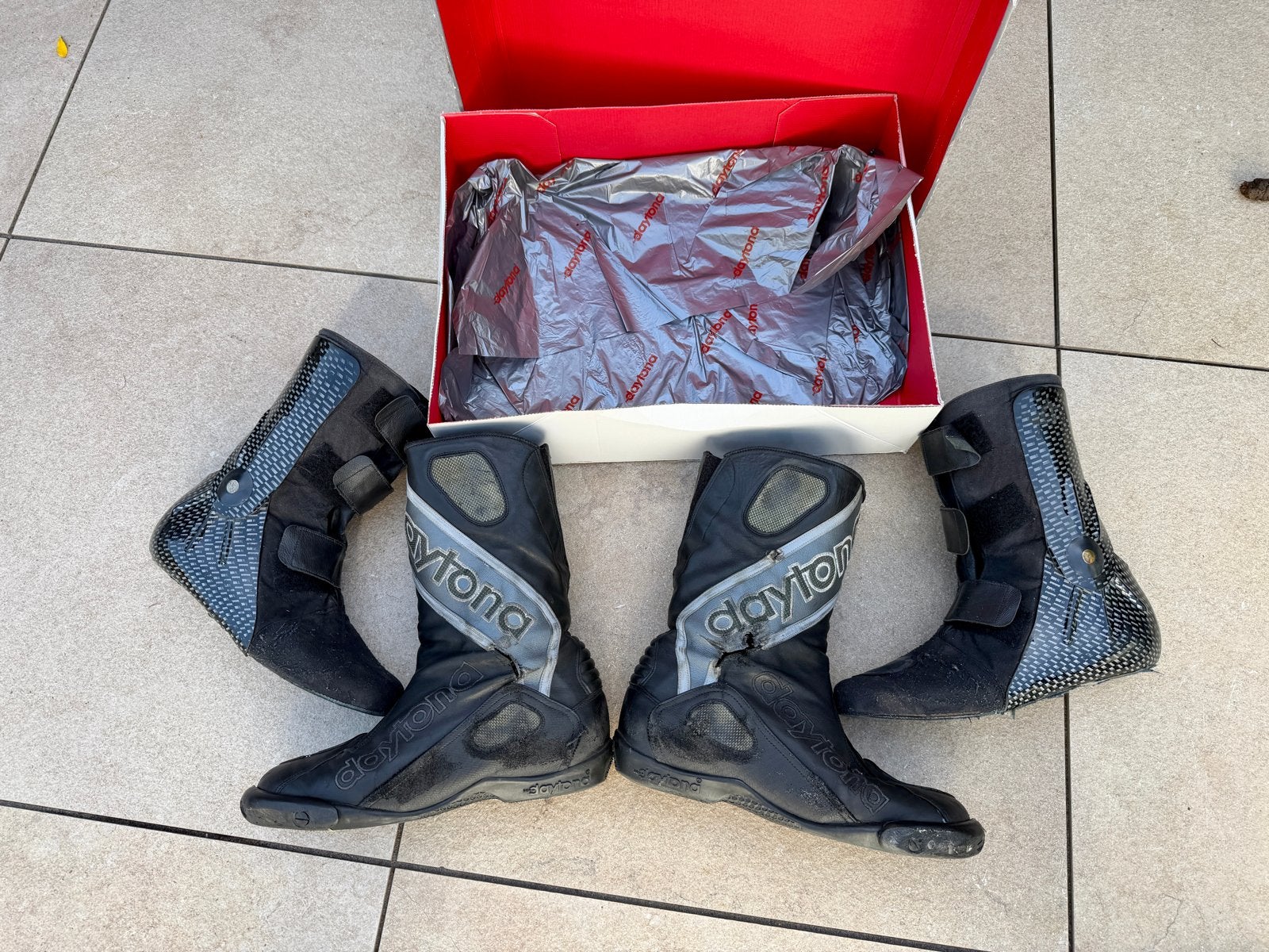 Daytona Evo Voltex motorlaarzen met binnenschoen maat 44, Motoren, Ophalen, Tweedehands, Heren, Laarzen