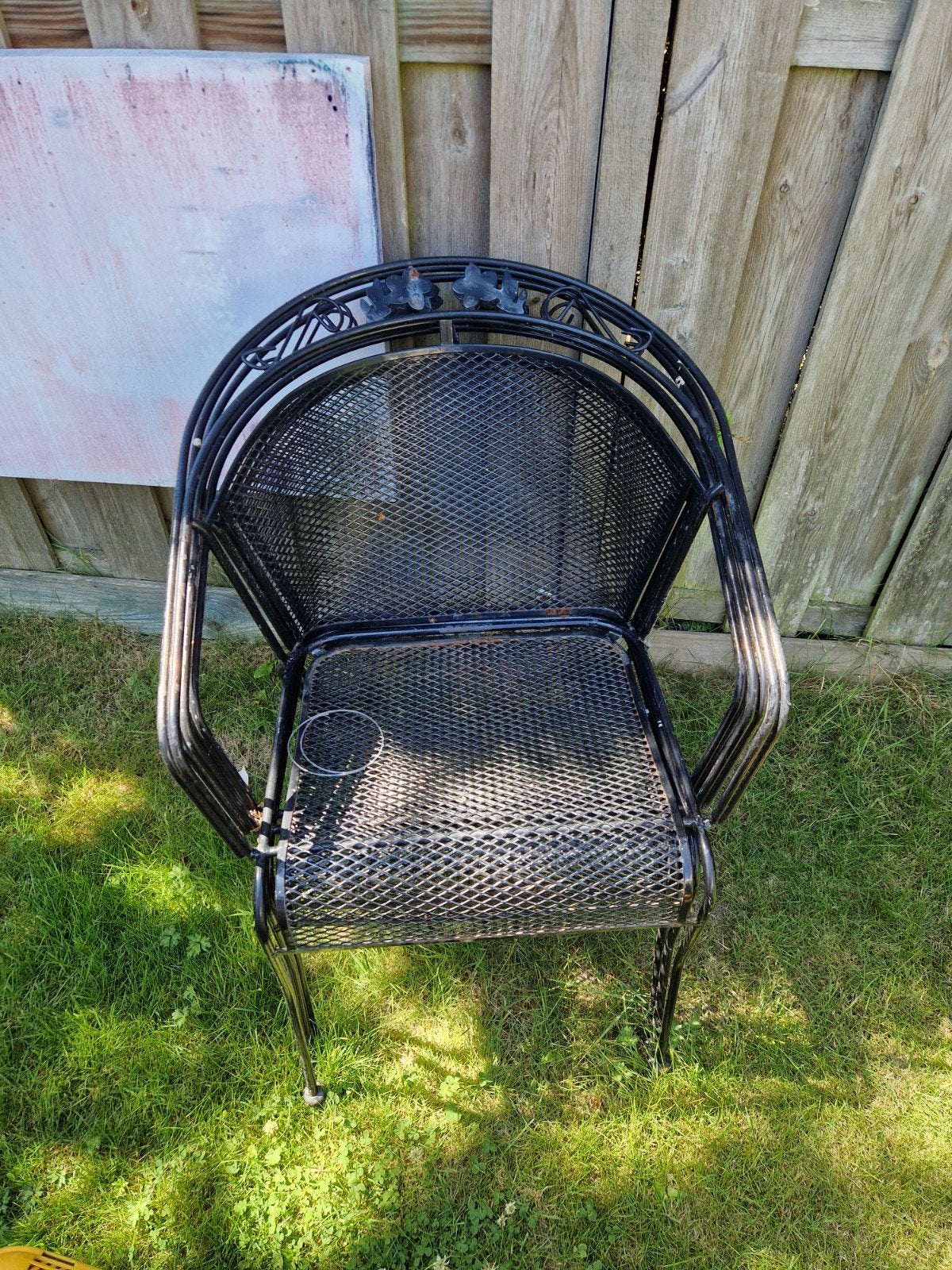 gratis 3 tuin stoelen!!!!, Ophalen, Gebruikt, Metaal