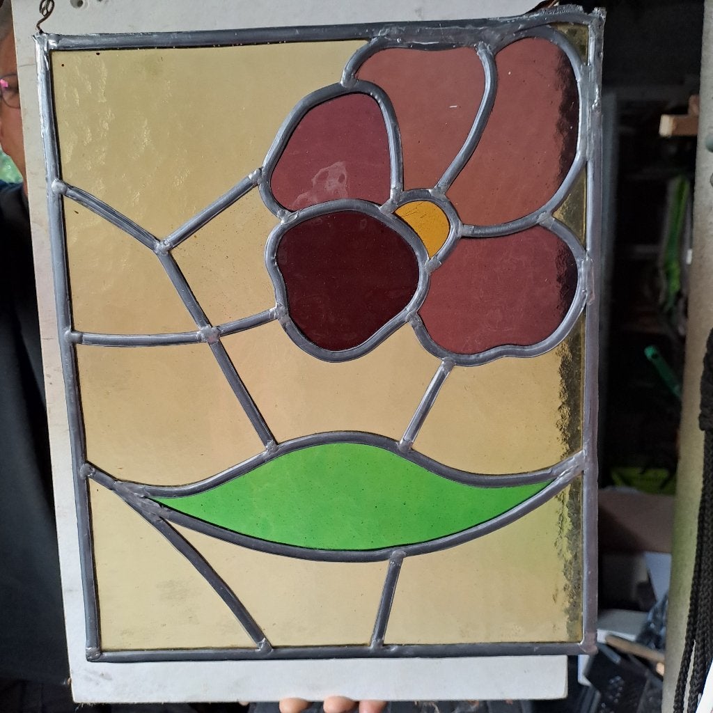 Glas in lood ramen/hangers., Antiek en Kunst, Ophalen