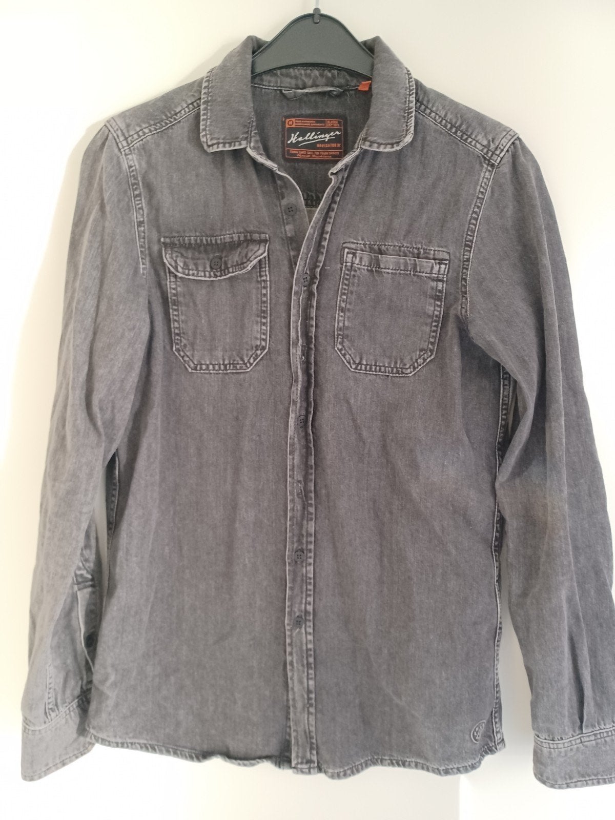 zwarte spijker blouse maat S, Zwart, Ophalen of Verzenden, Zo goed als nieuw, Hallinger