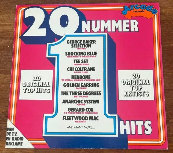 15. LP 20 Nummer 1 Hits, LP, Ophalen of Verzenden, Zo goed als nieuw, Pop
