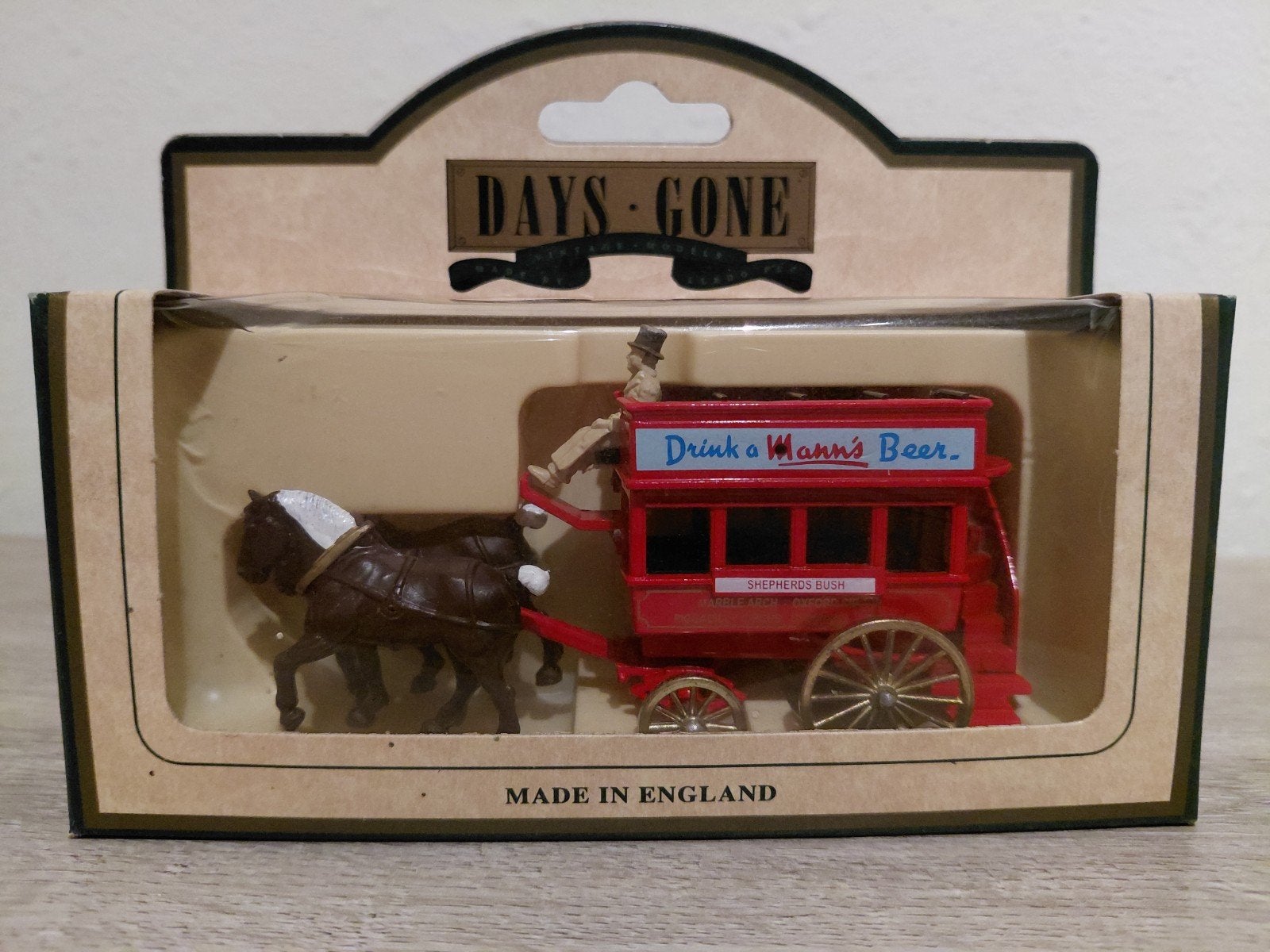 'Mann's Beer' paardenkoets, Overige merken, Verzenden, Groter dan 1:32, Nieuw