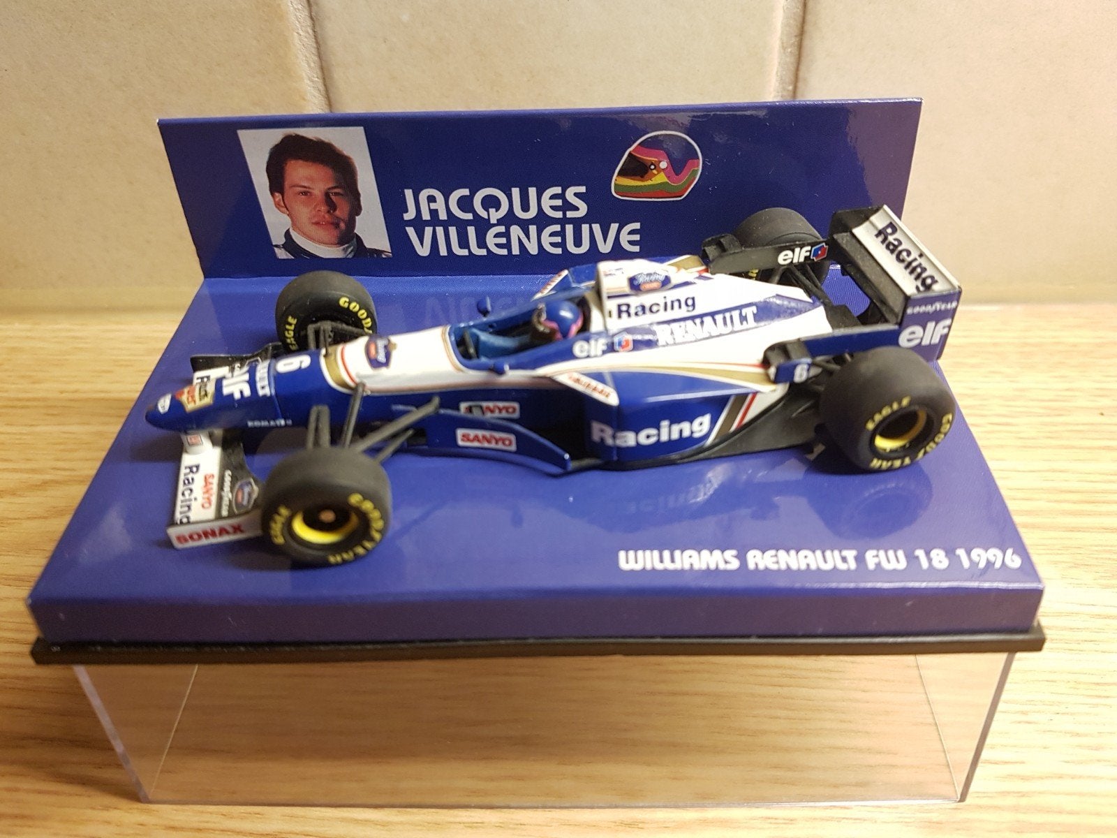 F1 Williams Renault fw18 jacques villeneuve 1996, Ophalen of Verzenden, Zo goed als nieuw, Auto, MiniChamps