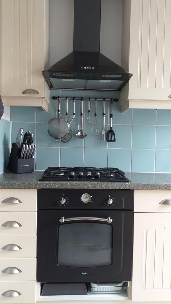Inbouw gasfornuis en elektrische oven, Witgoed en Apparatuur, Fornuizen, Ophalen, Gebruikt, 60 cm of meer, 4 kookzones