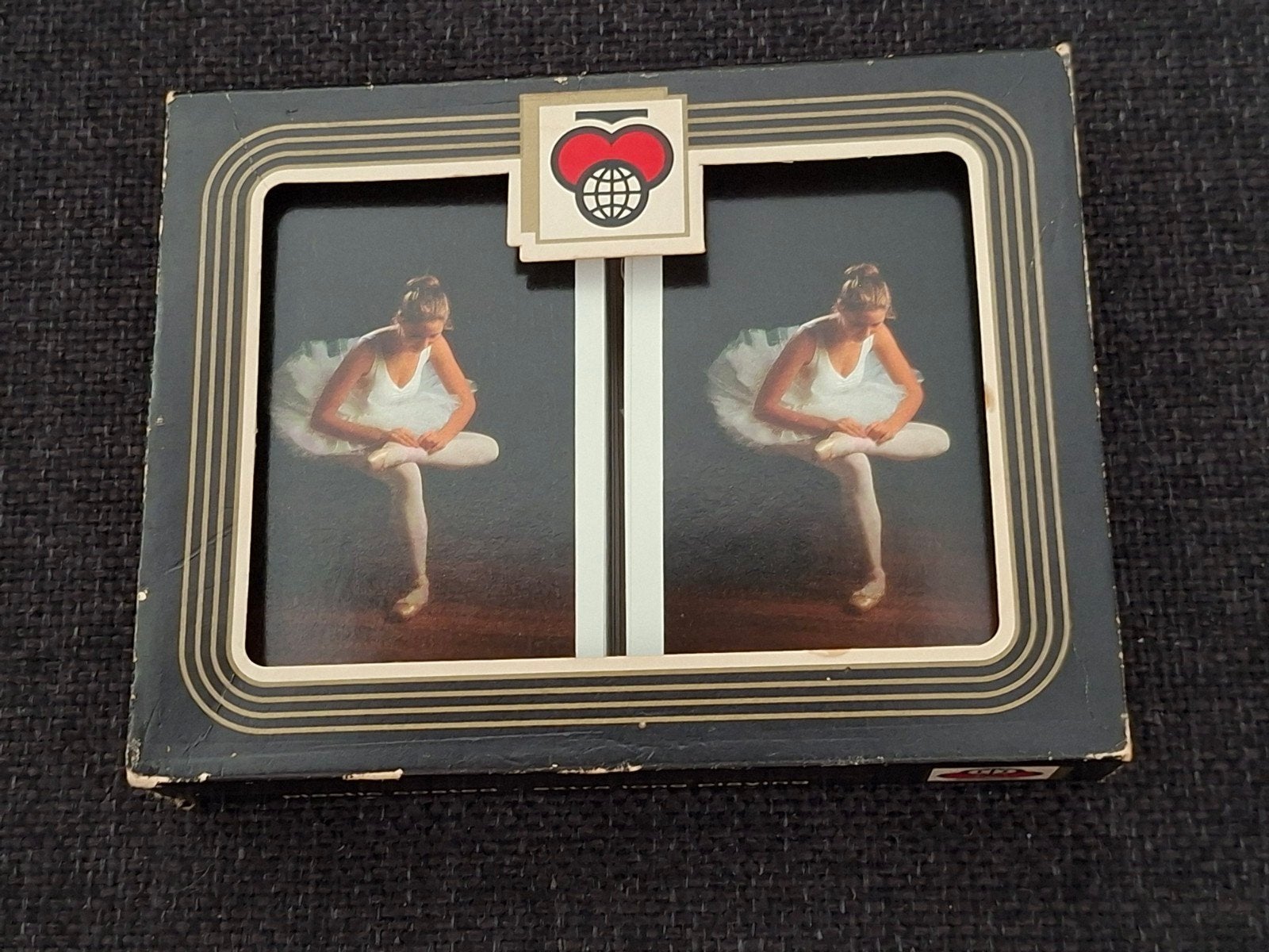 Vintage set speelkaarten Ballerina - België, Ophalen of Verzenden, Gebruikt, Speelkaart(en)