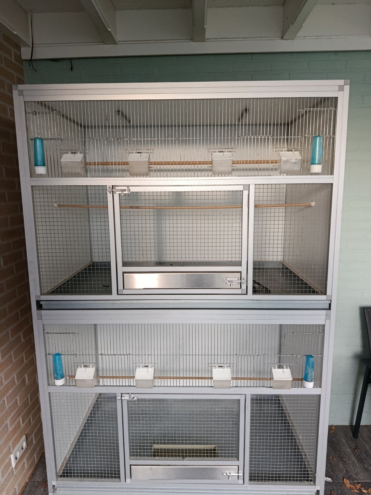 prachtige aluminium broedkooien., Ophalen, Zo goed als nieuw, Aluminium, Broedkooi of Kweekkooi