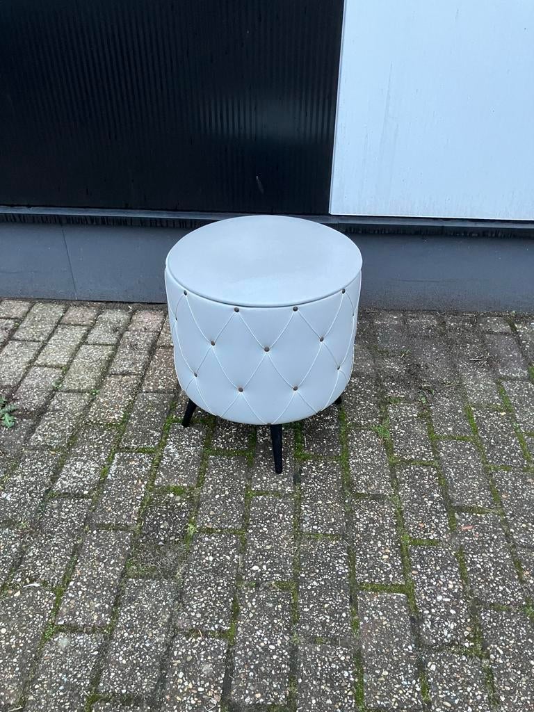 Retro Poef Naaikoffer, Verzamelen, Retro, Ophalen