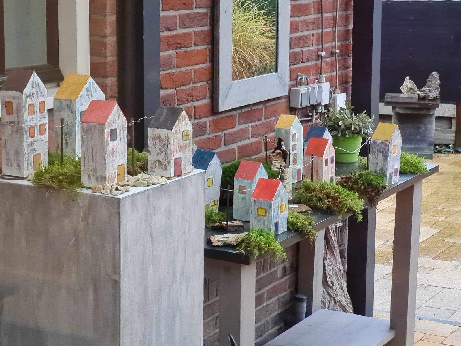 Houten kerstdorp, Diversen, Ophalen of Verzenden
