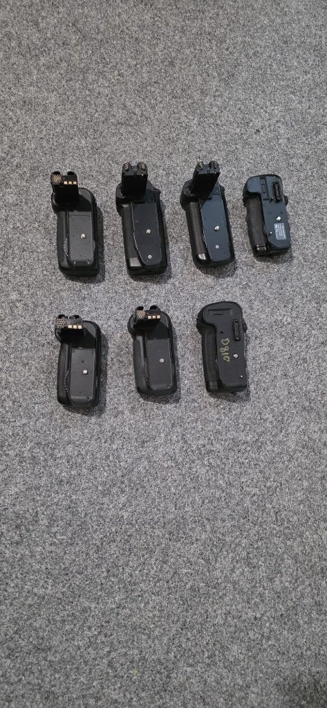 Diverse batterij grips voor Canon en Nikon foto cameras