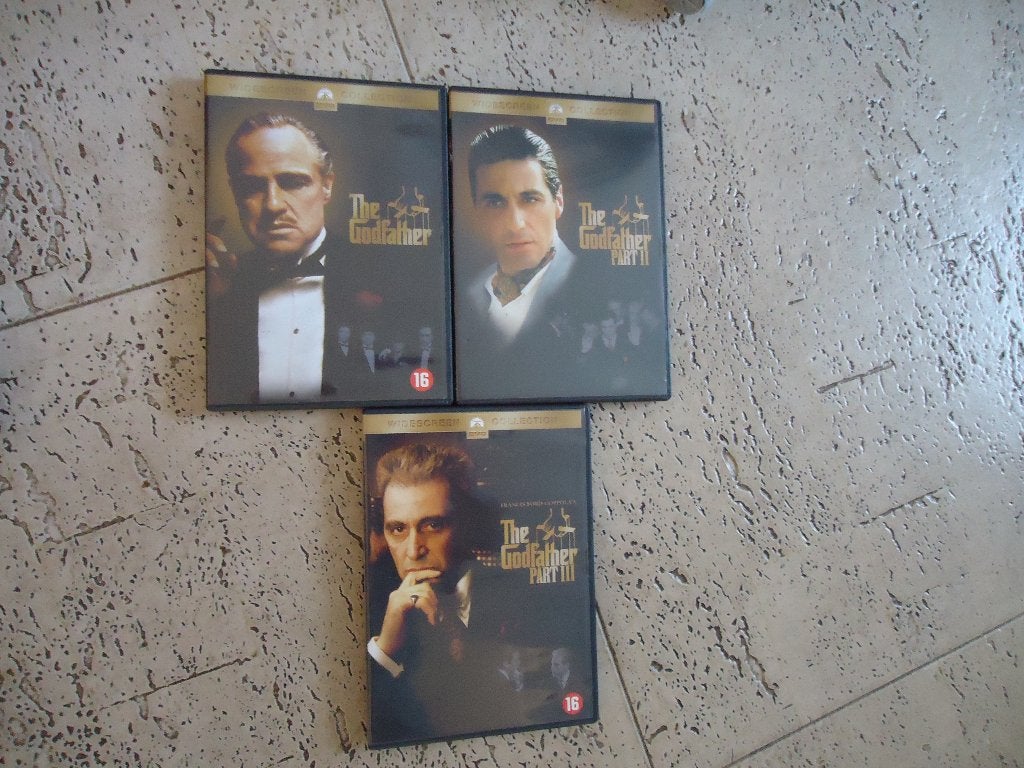 3x dvd - The Godfather trilogie, Maffia en Misdaad, Alle leeftijden, Nederlands, Ophalen of Verzenden