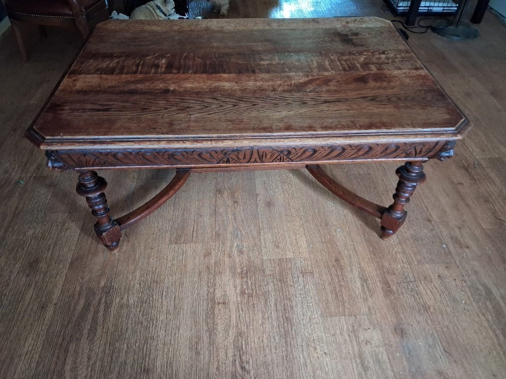 salontafel, Gebruikt, 100 tot 150 cm, Eikenhout, 50 tot 100 cm