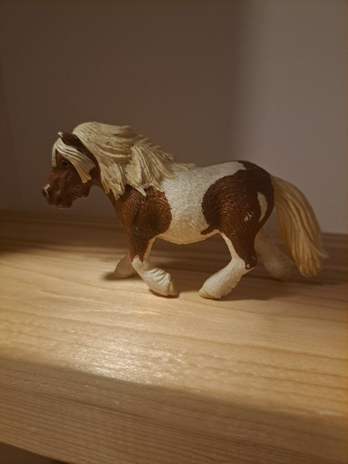 Schleich paard speelgoed - bruin en wit, Ophalen of Verzenden, Zo goed als nieuw