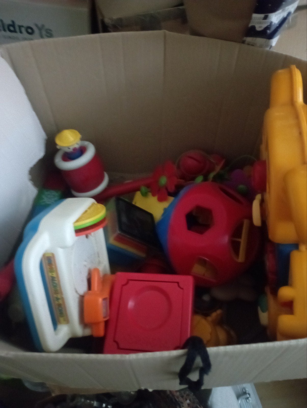 Hele doos vol baby speelgoed jaren 80., Ophalen, Zo goed als nieuw, Overige typen