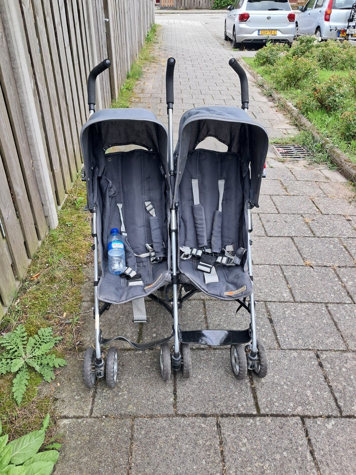 tweeling kinderwagen, Ophalen, Gebruikt, Koelstra, Verstelbare rugleuning