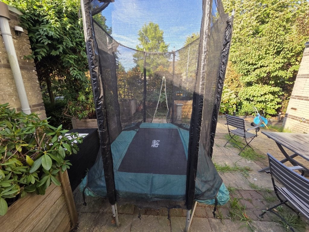 Trampoline, Kinderen en Baby's, Speelgoed | Buiten | Trampolines, Ophalen, Gebruikt