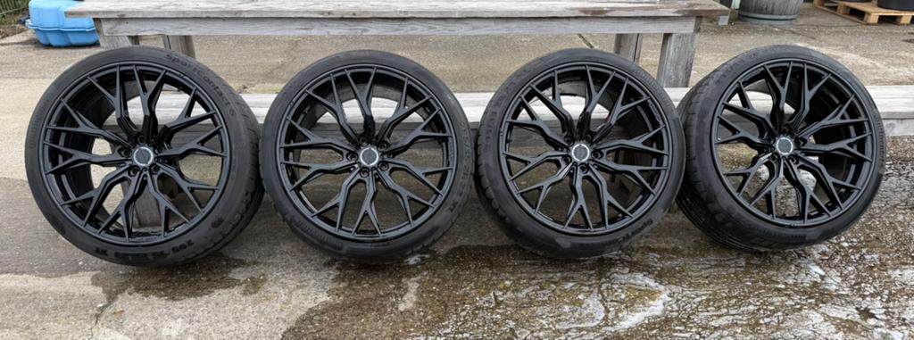 Concaver Wheels CVR1 (Flow Forged) Gloss Zwart 23 inch, Auto-onderdelen, Banden en Velgen, Ophalen, Gebruikt, 295 mm, Banden en Velgen