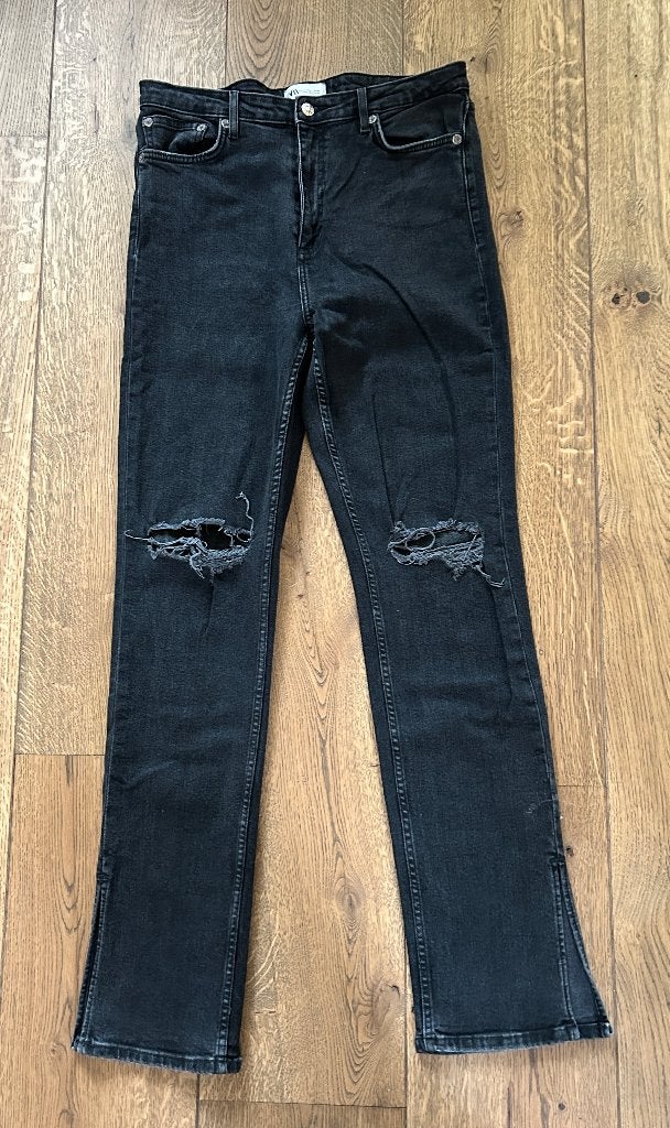 Zara zwarte jeans maat 44, Kleding | Dames, Ophalen of Verzenden, Zo goed als nieuw, W33 - W36 (confectie 42/44), Zara