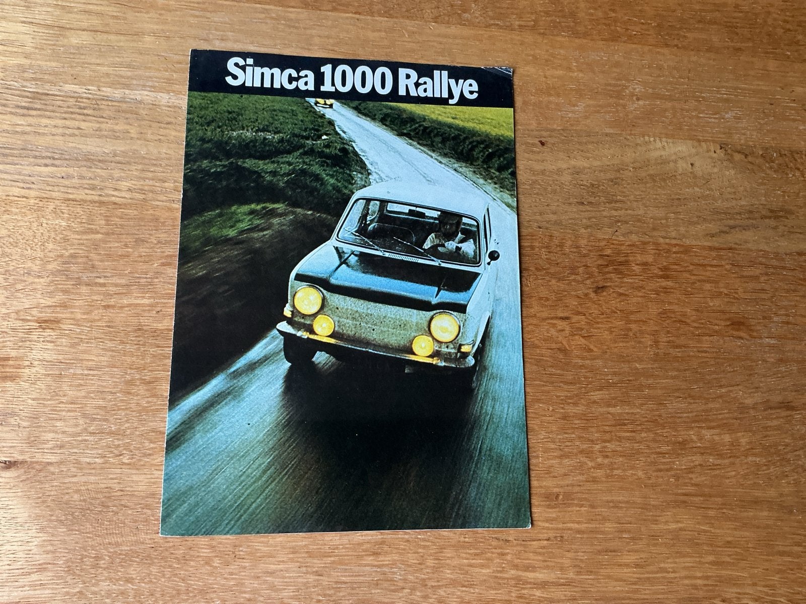 Simca 1000 Rallye brochure - Origineel en zeldzaam, Ophalen of Verzenden, Zo goed als nieuw, Overige merken