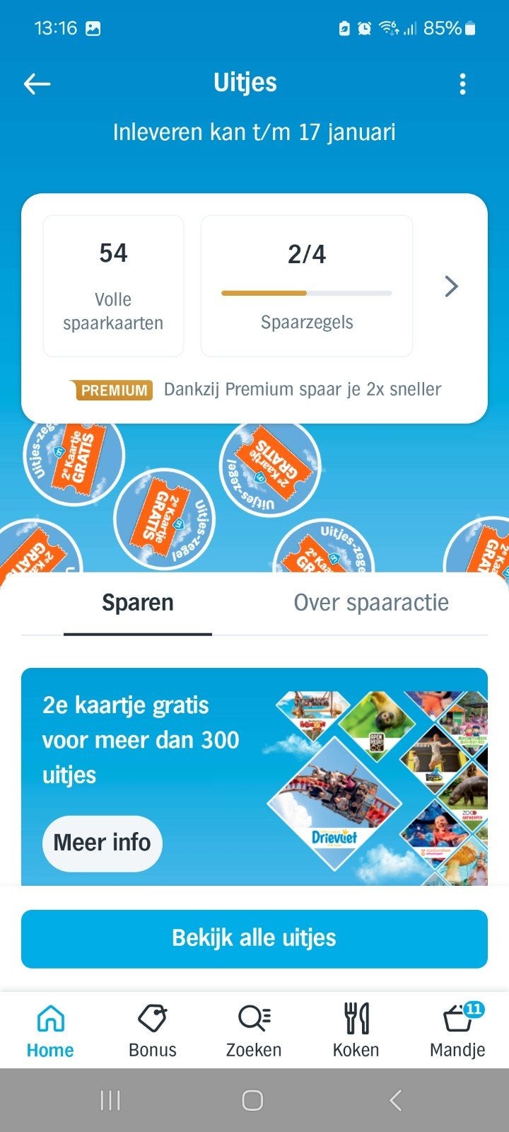 AH Uitjeszegels, Albert Heijn, Ophalen