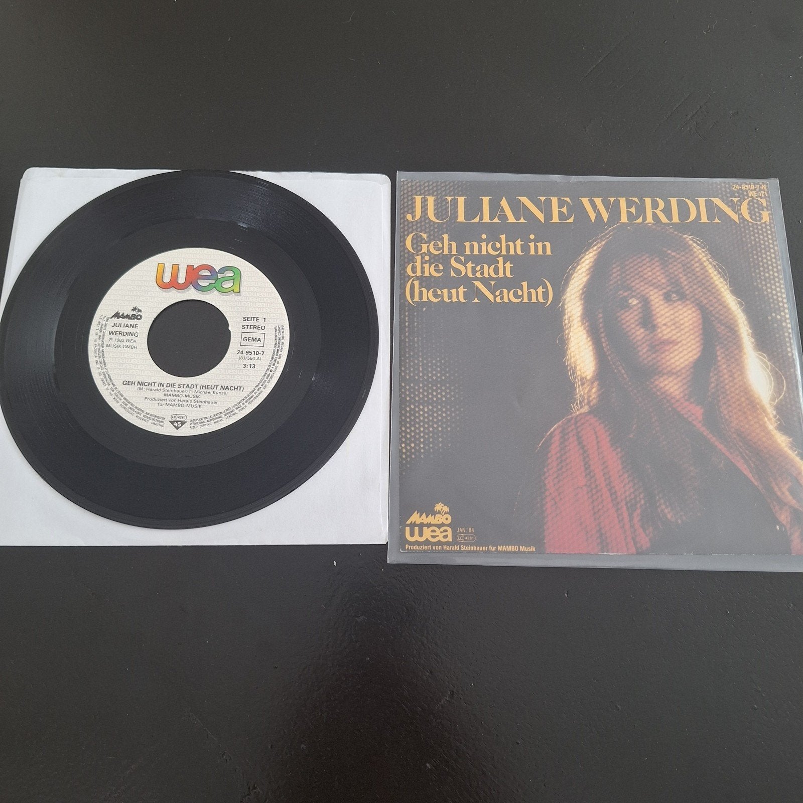 Juliane werding-geh nicht in die stadt, Ophalen of Verzenden, Gebruikt, 7 inch, Levenslied of Smartlap