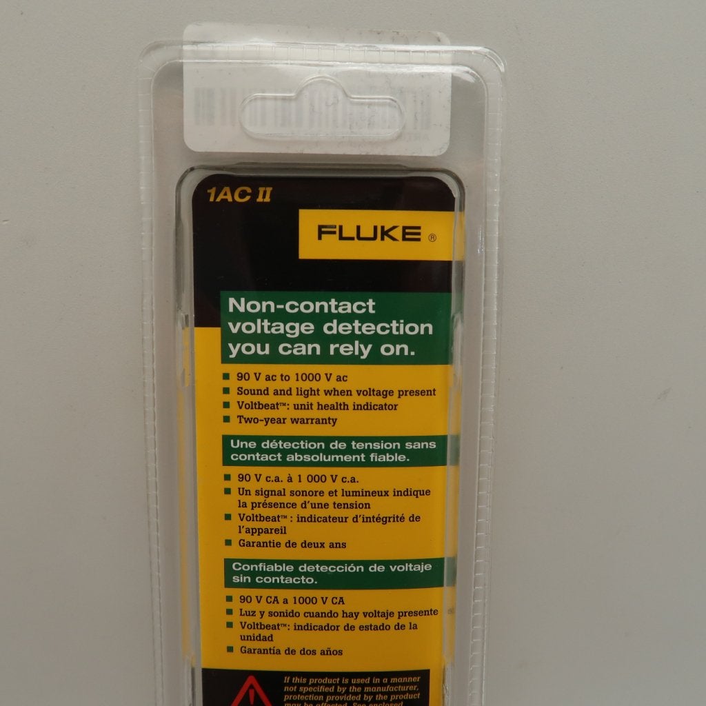 Fluke 1AC-II Spanningstester | Nieuw in Verpakking, Doe-het-zelf en Verbouw, Meetapparatuur, Fluke, Nieuw, https://www.fluke.com/nl-nl/ondersteuning/contact