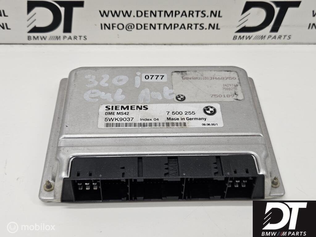Ecu DME BMW E46 323i M52 MS42 12147500255, Gebruikt, Ophalen of Verzenden
