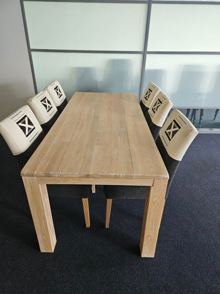 Te koop tafel met 6 stoelen., Ophalen